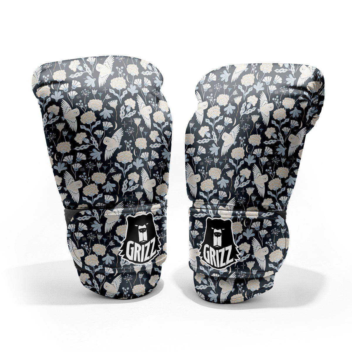 Owl Bohemian Print Pattern Pro Boxing Glove