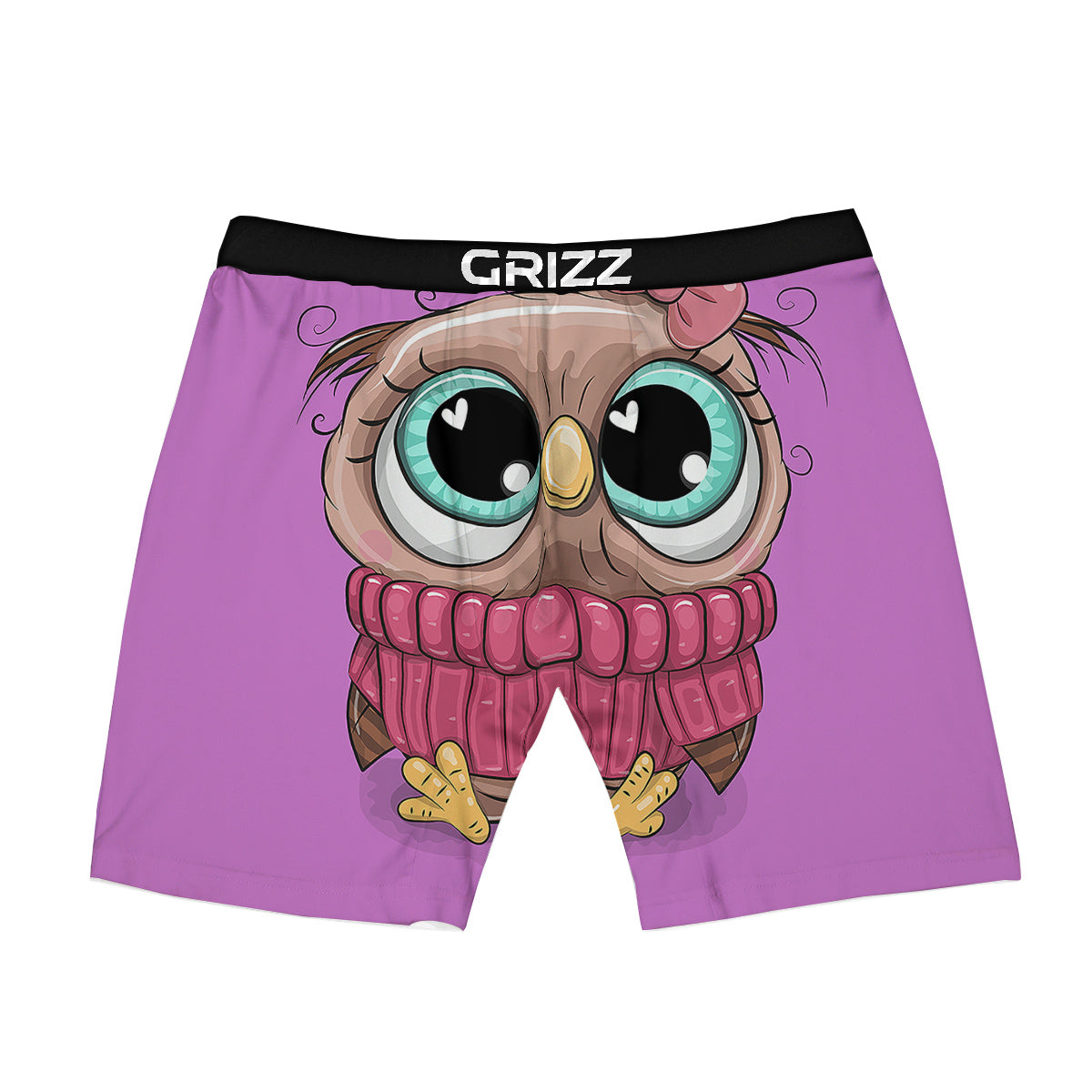 Owl Cute Print Boxer Briefs-grizzshop
