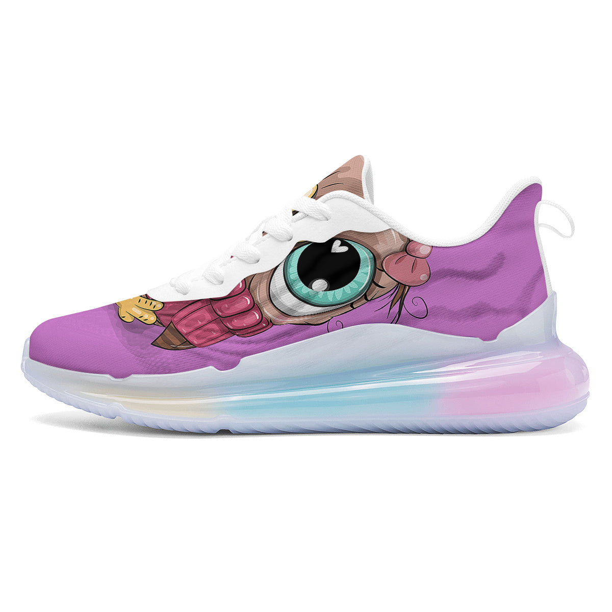 Owl Cute Print Running Sneakers-grizzshop