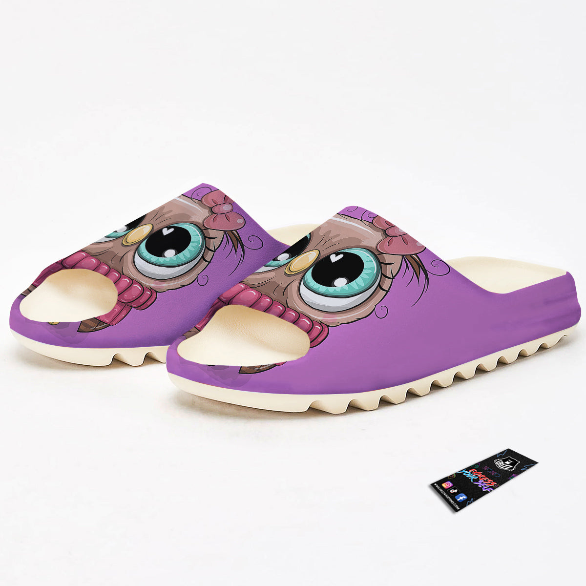 Owl Cute Print Sandals-grizzshop