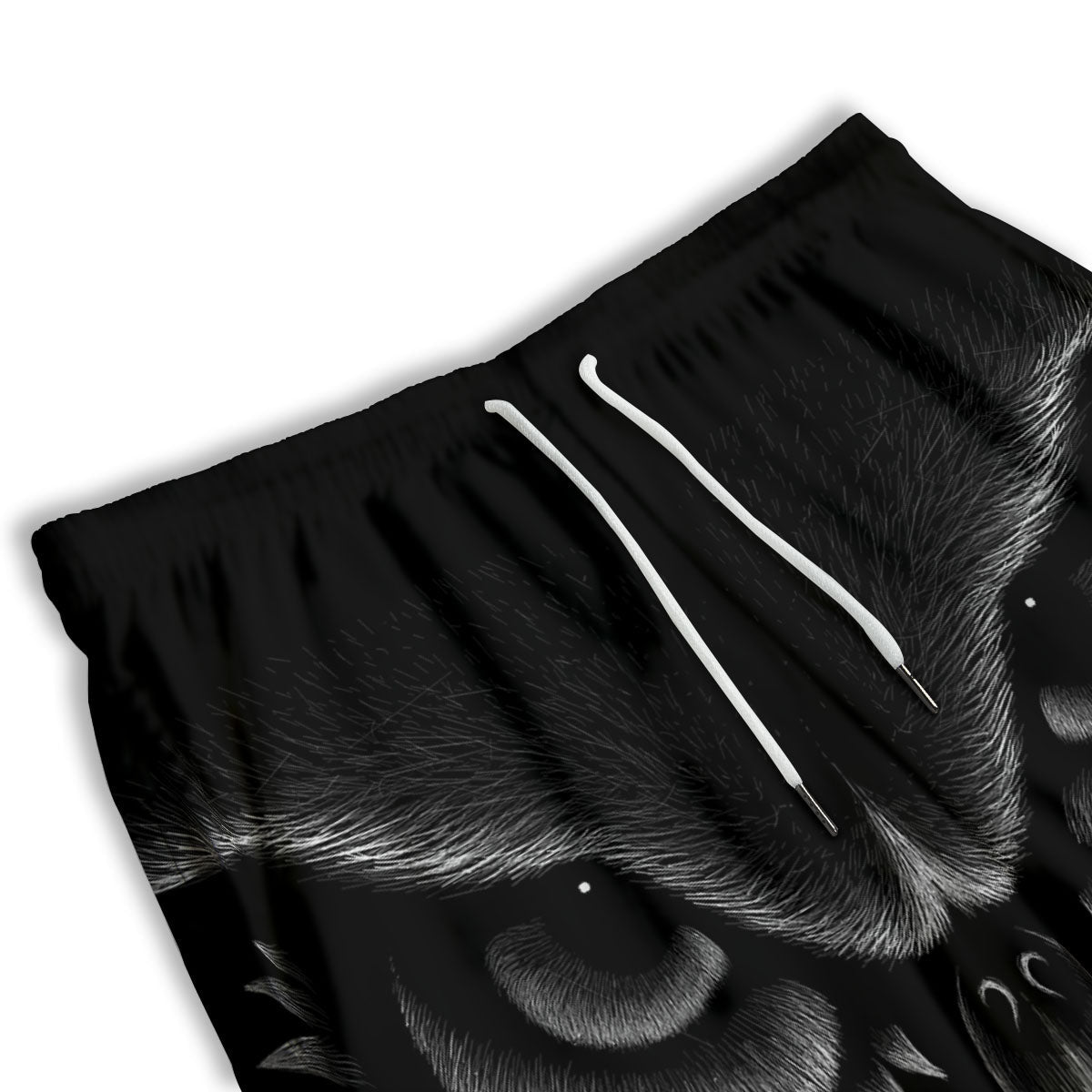 Owl Eyes Print Men's Athletic Shorts