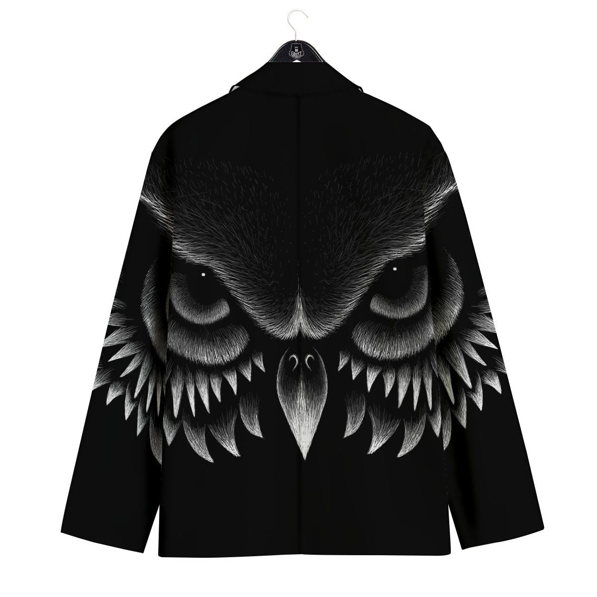 Owl Eyes Print Men's Sport Coat-grizzshop