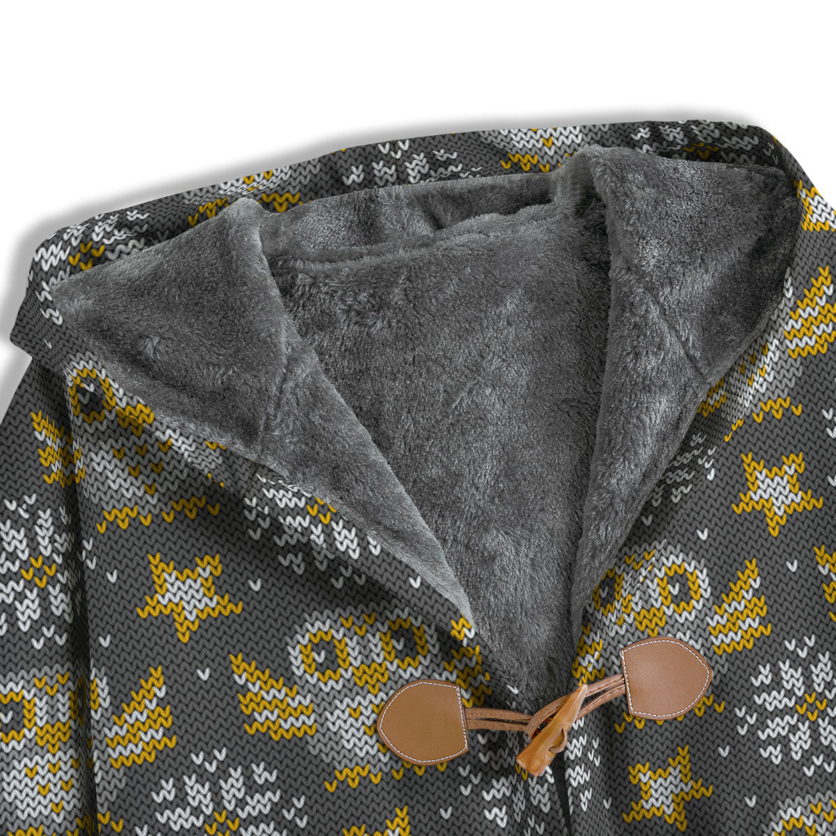 Owl Knitted Print Pattern Men's Windbreaker Jacket-grizzshop
