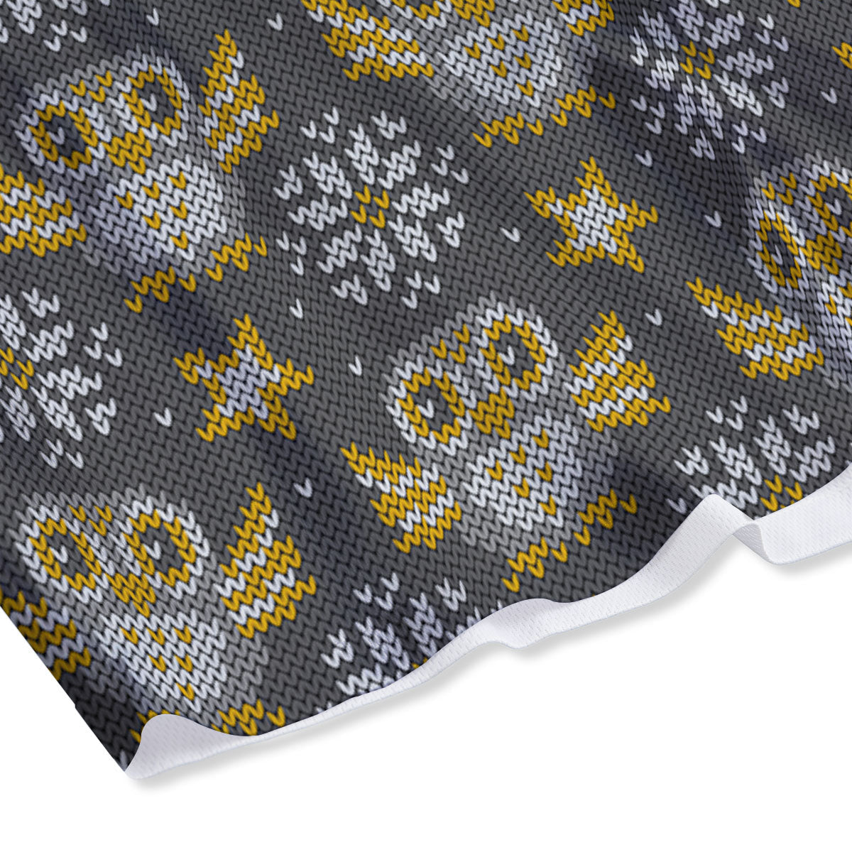 Owl Knitted Print Pattern Mesh Shorts-grizzshop