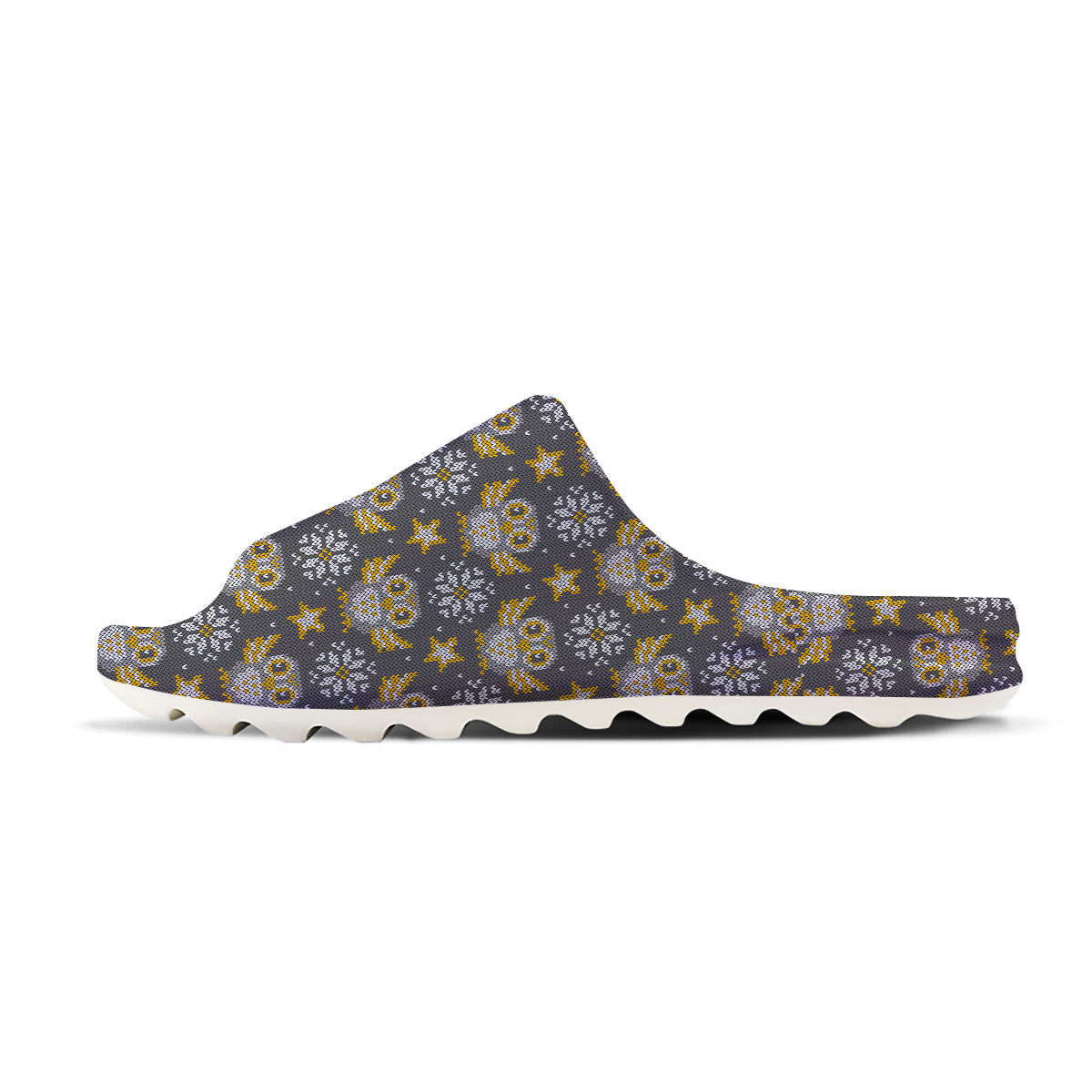 Owl Knitted Print Pattern Sandals-grizzshop