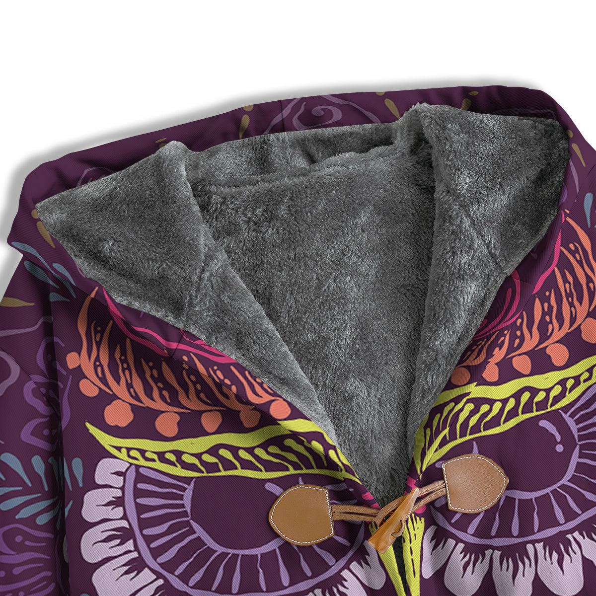 Owl Tribal Colorful Print Men's Windbreaker Jacket-grizzshop
