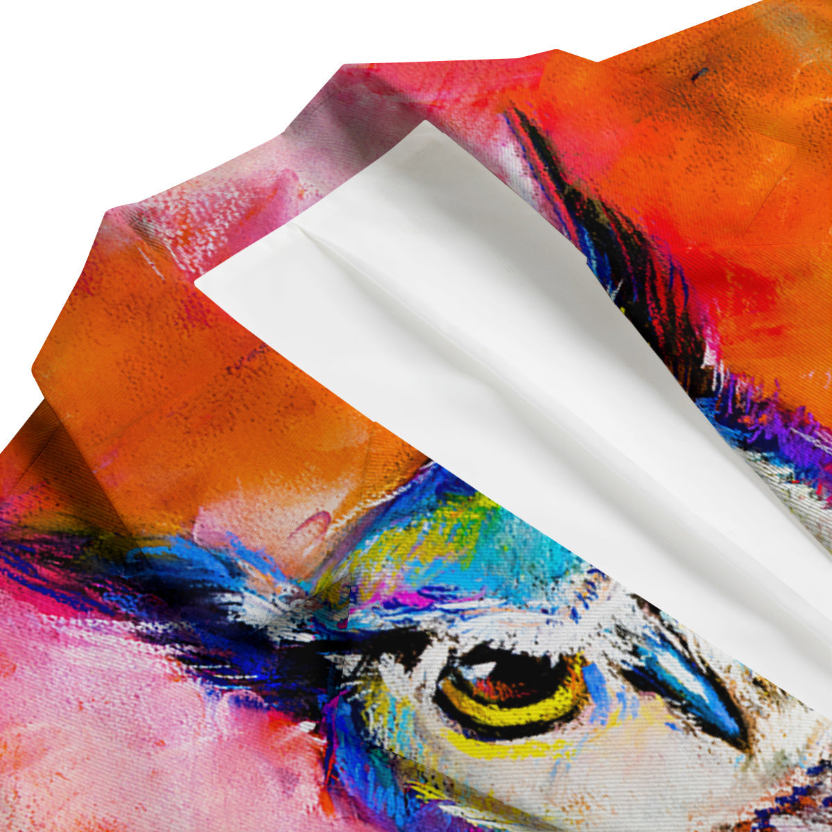 Owl Watercolor Paint Men's Blazer-grizzshop