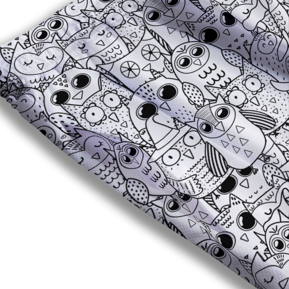 Paw Knitted White And Grey Print Pattern Mesh Shorts
