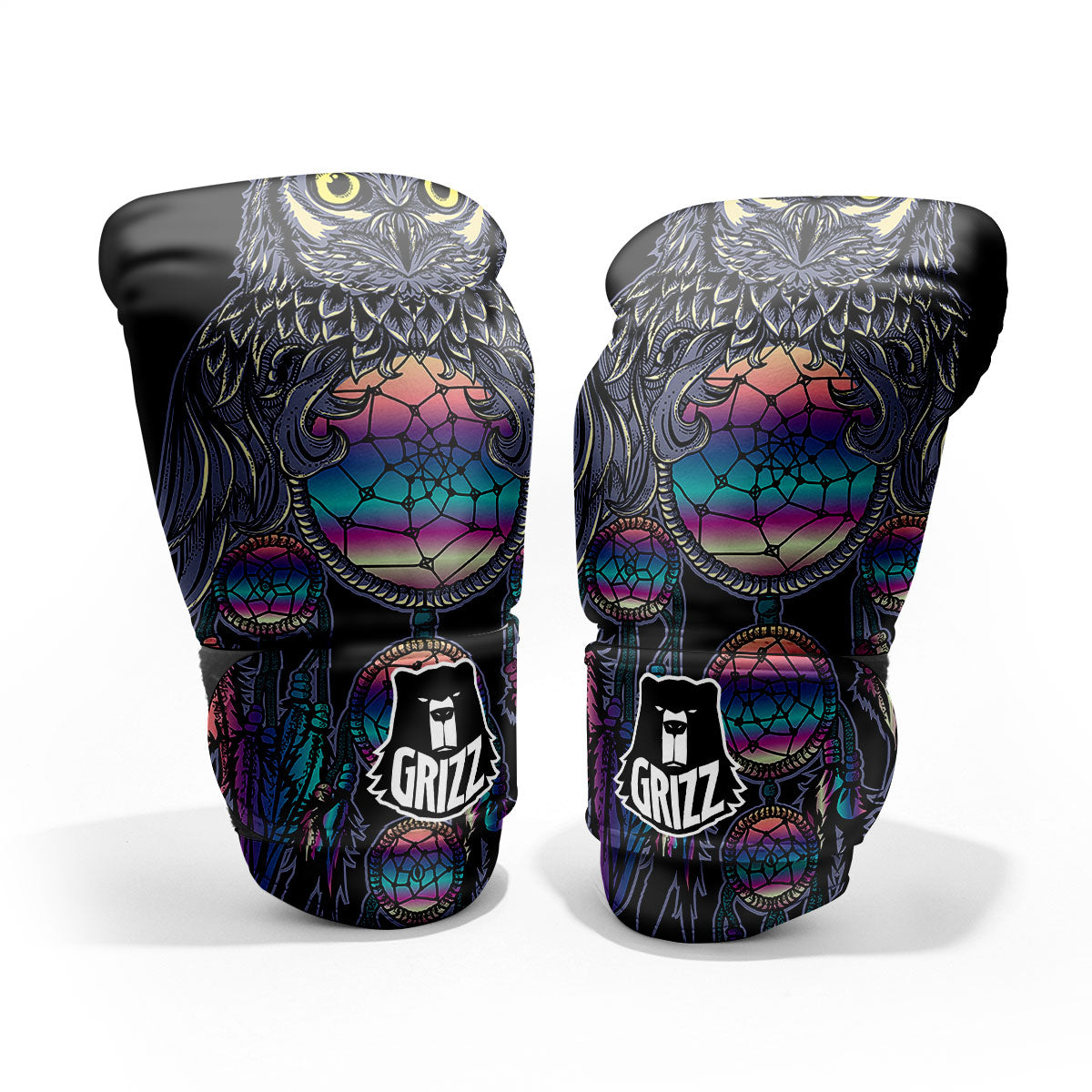 Owl With Dreamcatcher Print Pro Boxing Glove