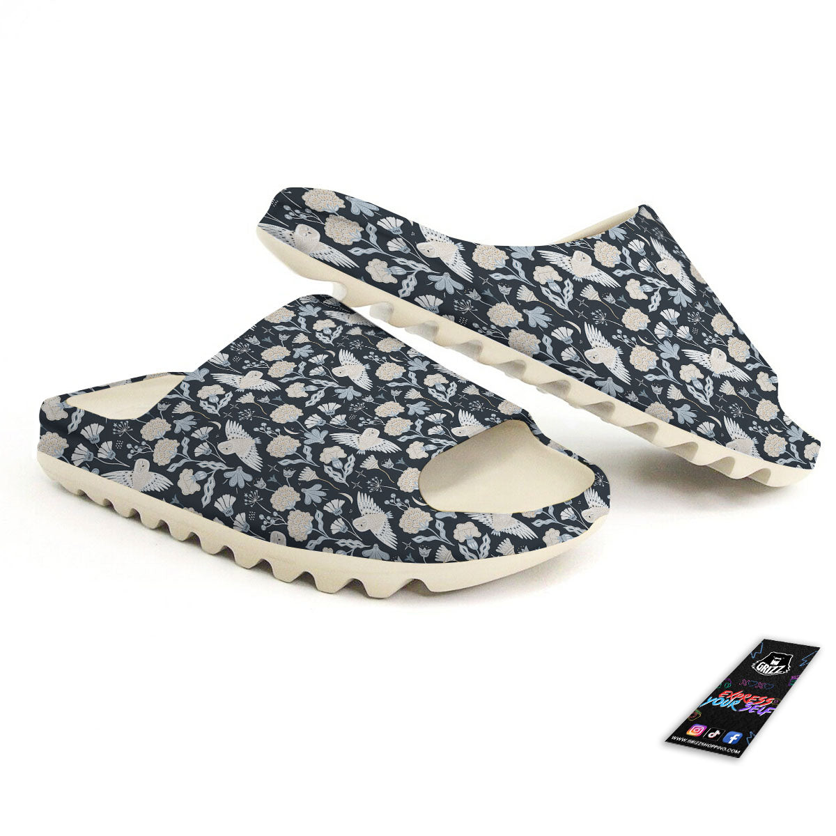 Owl Bohemian Print Pattern Sandals-grizzshop