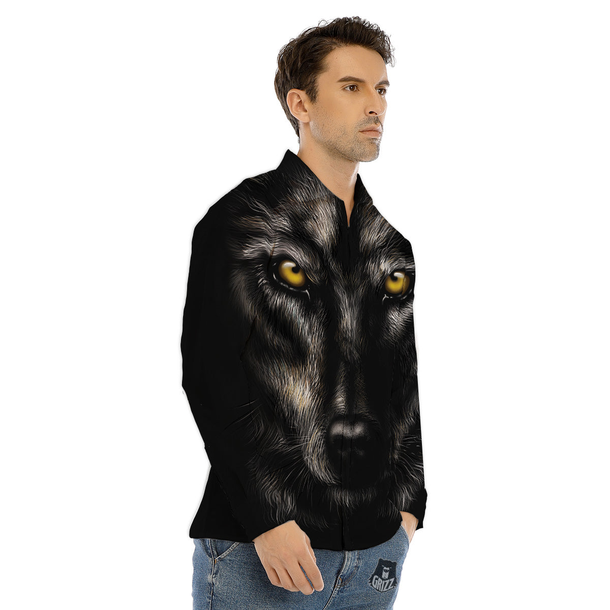 Ox And Chinese New Year Print Pattern Men's Dress Shirts-grizzshop