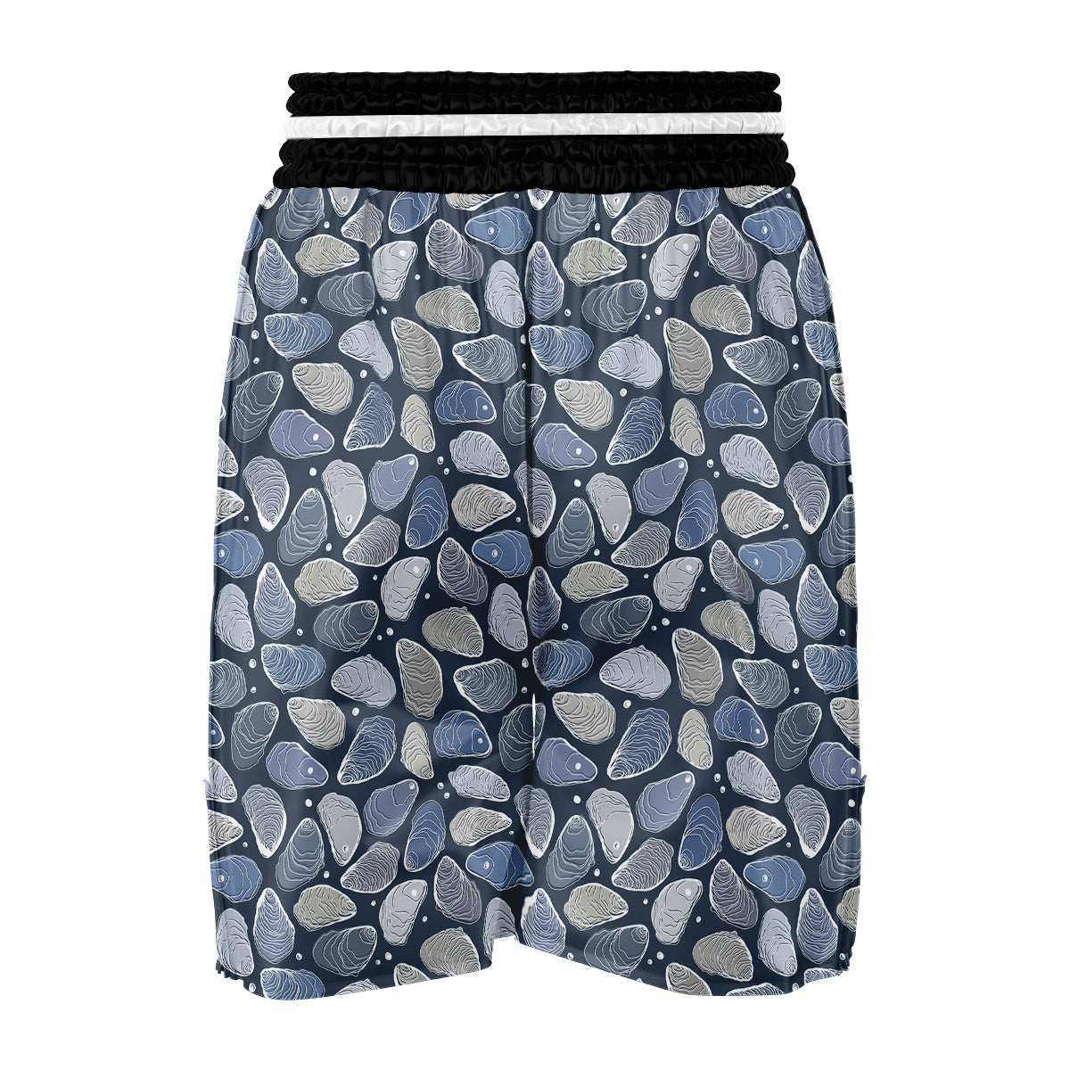 Oyste Hand Drawn Print Pattern Boxing Shorts-grizzshop