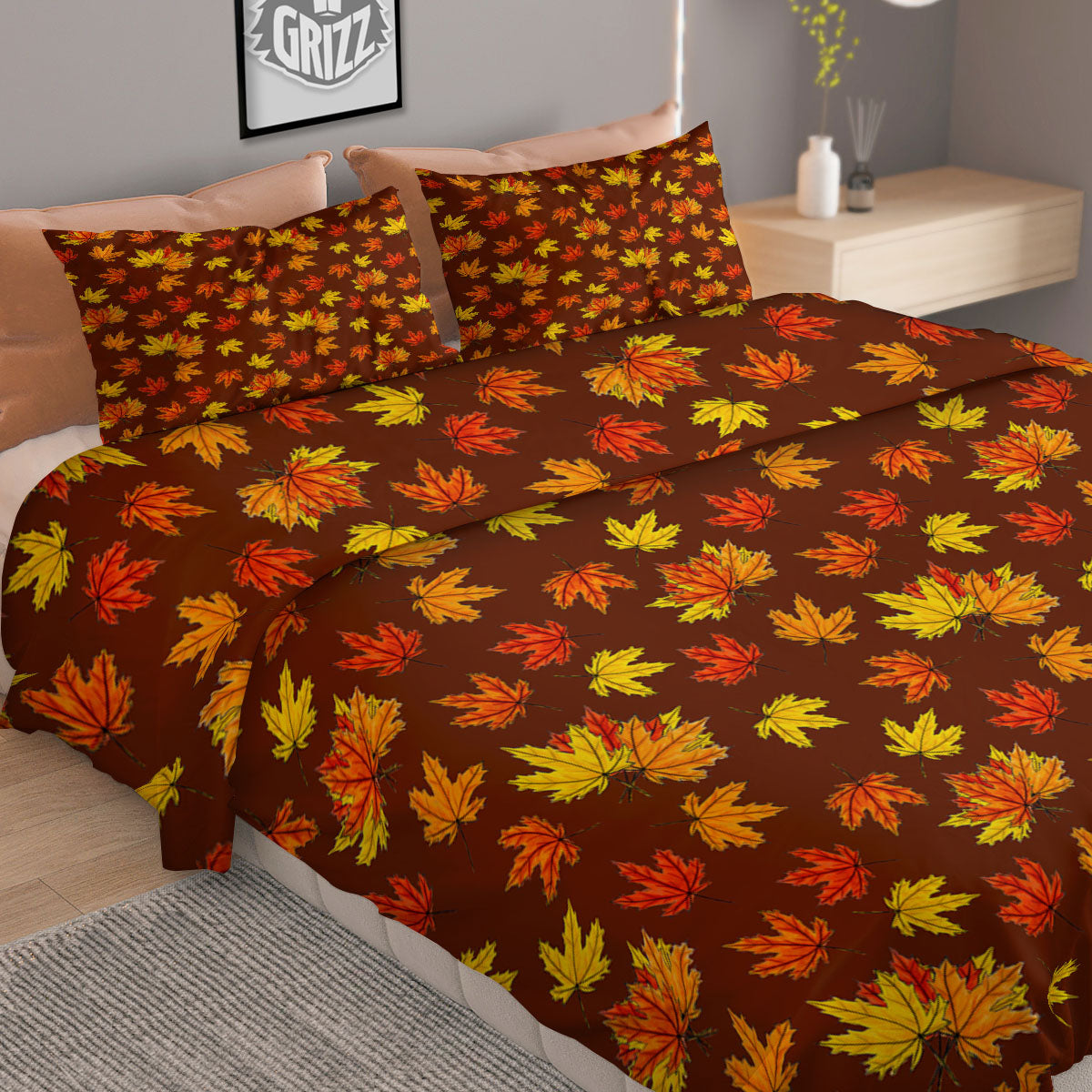 Painting Autumn Print Duvet Cover Bedding Set