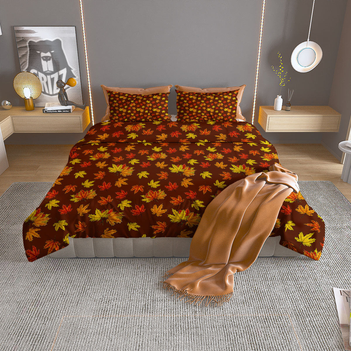 Painting Autumn Print Duvet Cover Bedding Set