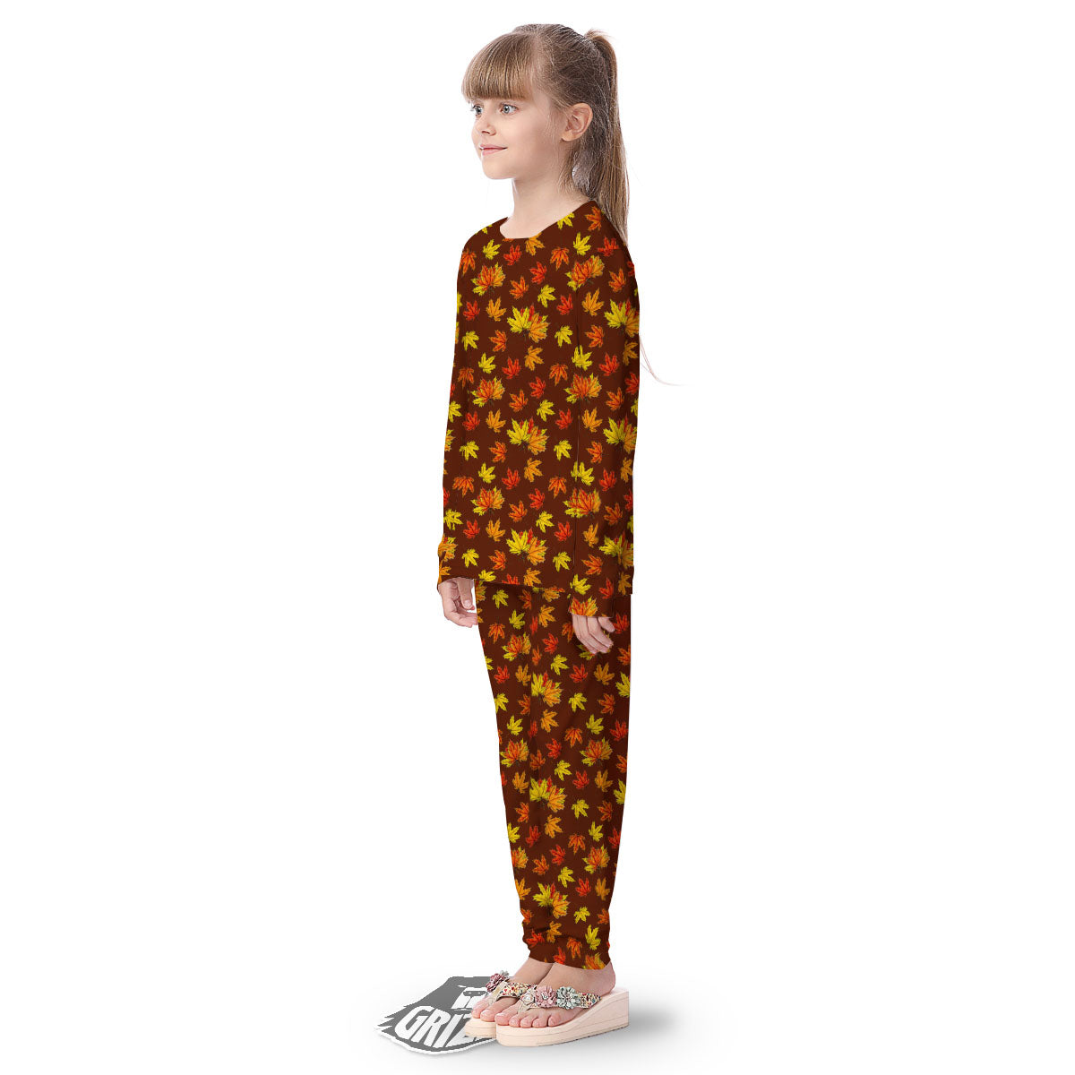 Painting Autumn Print Kid's Pajamas-grizzshop