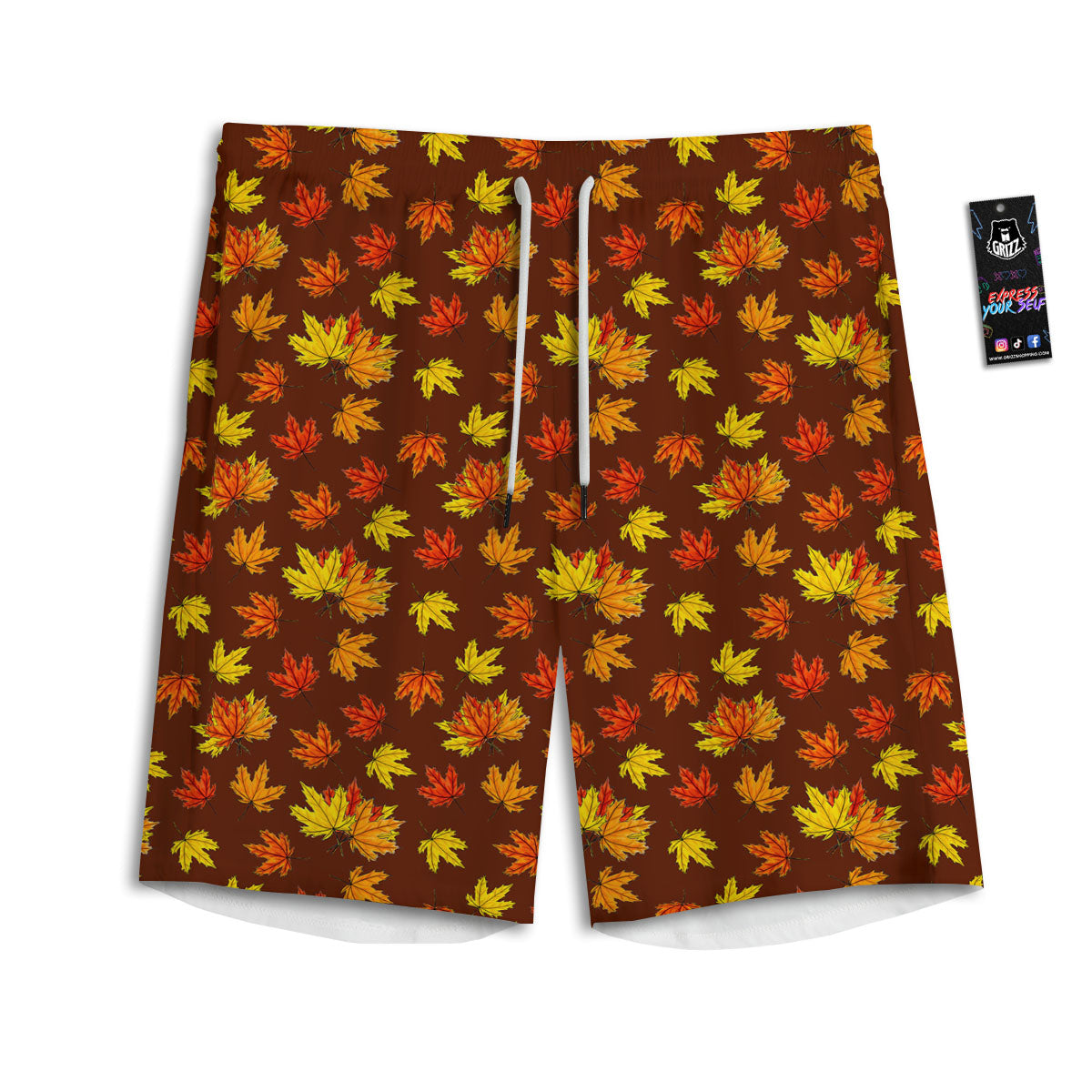 Painting Autumn Print Men's Athletic Shorts