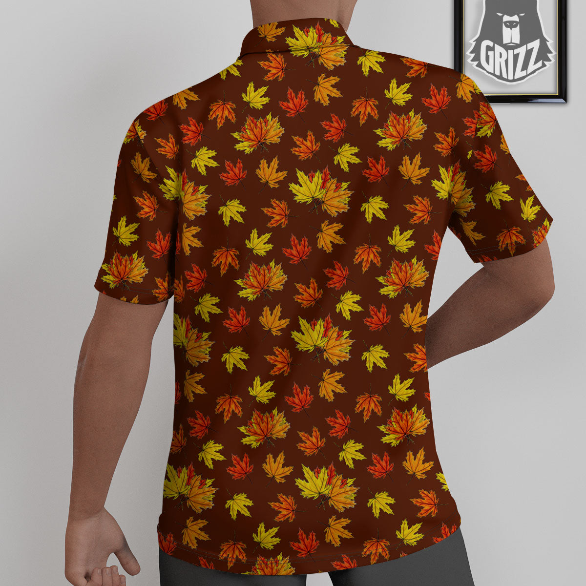 Painting Autumn Print Untucked Shirts-grizzshop