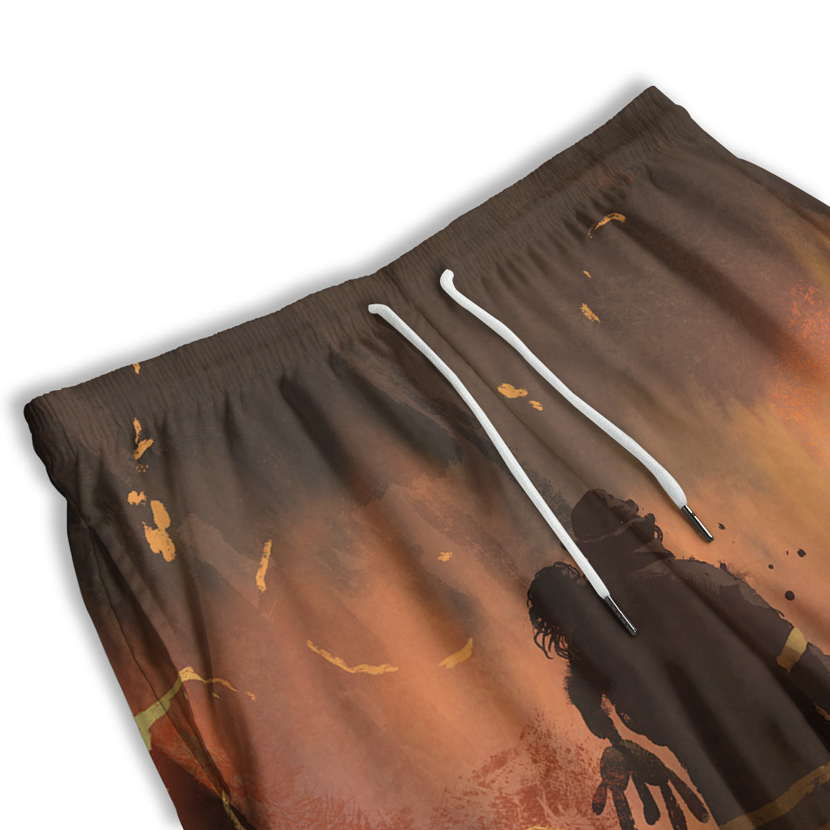 Painting Brave Firefighter Print Men's Athletic Shorts