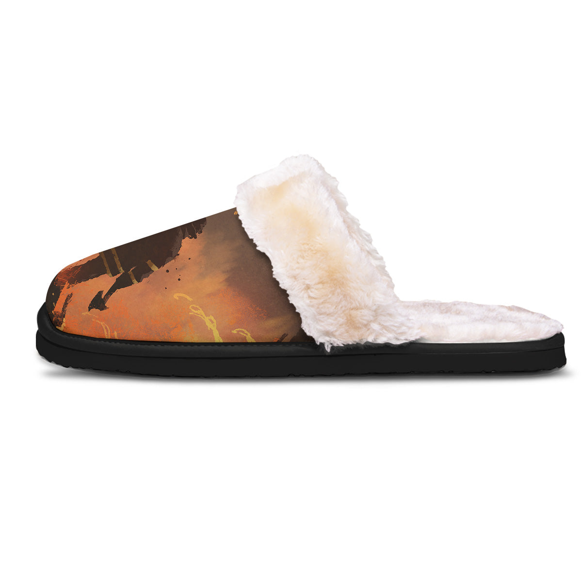 Painting Brave Firefighter Print Slippers-grizzshop