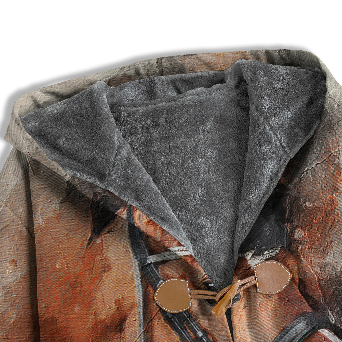 Painting Brown Horse Print Men's Windbreaker Jacket-grizzshop