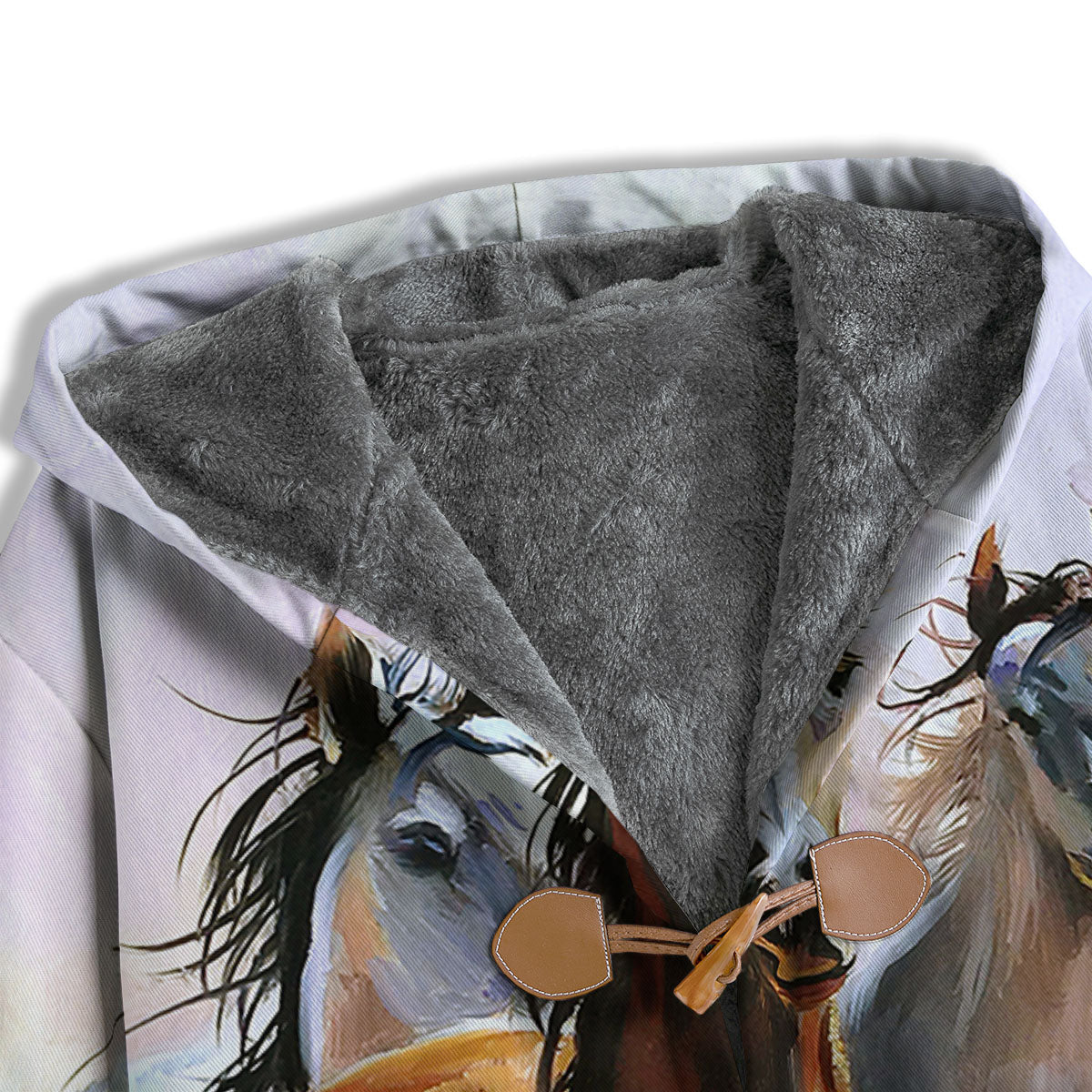 Painting Horse Vintage Print Men's Windbreaker Jacket-grizzshop