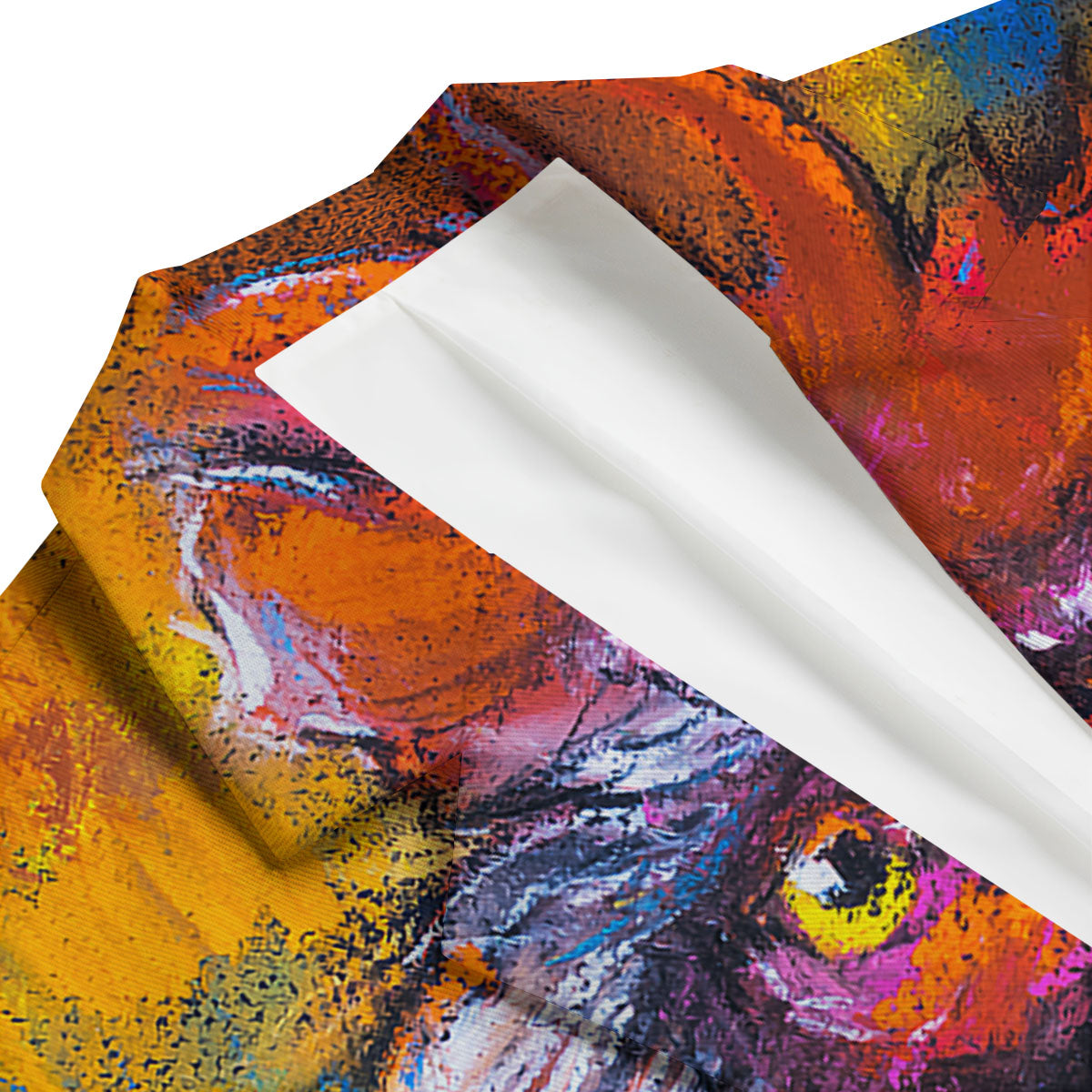Painting Rooster Print Men's Blazer-grizzshop