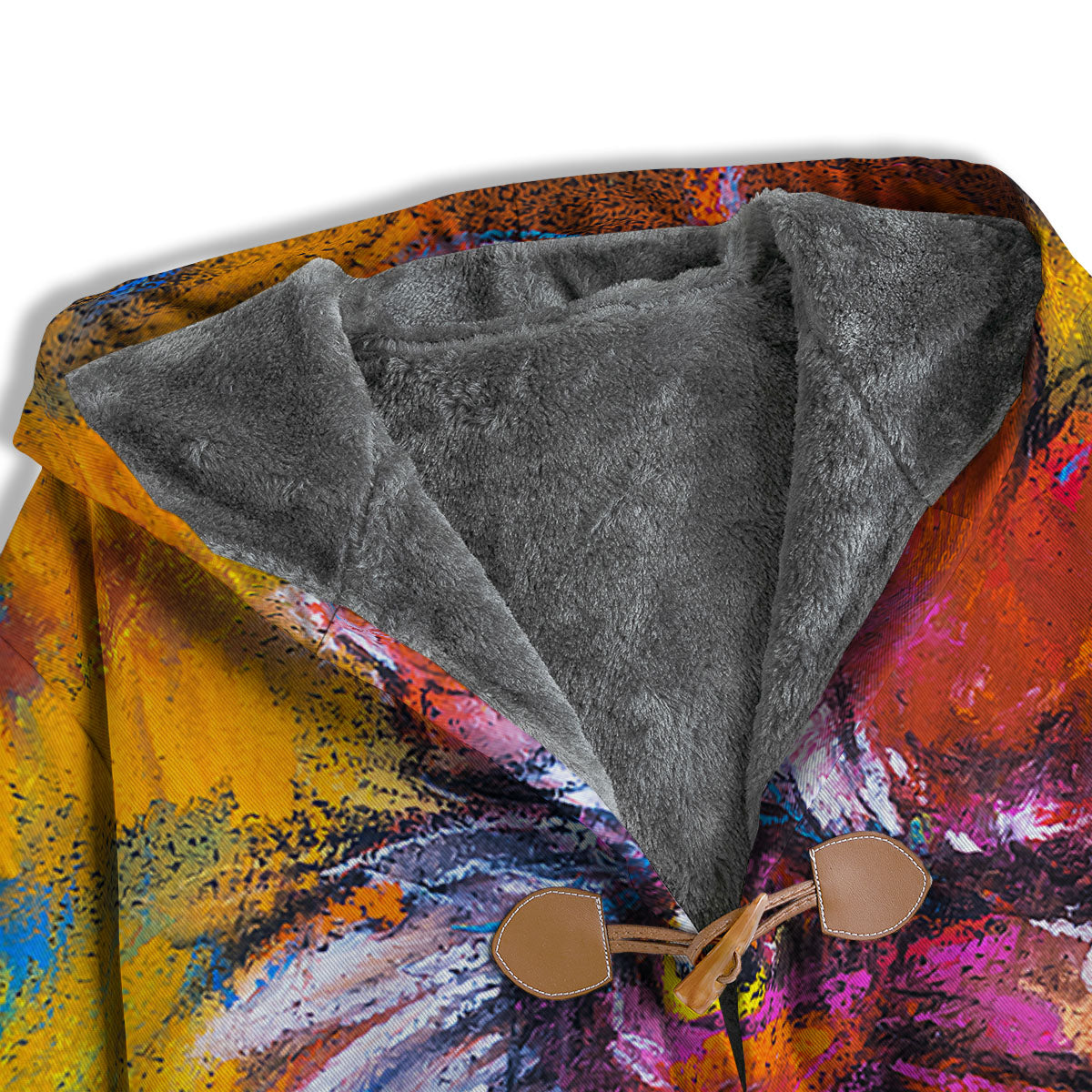 Painting Rooster Print Men's Windbreaker Jacket-grizzshop