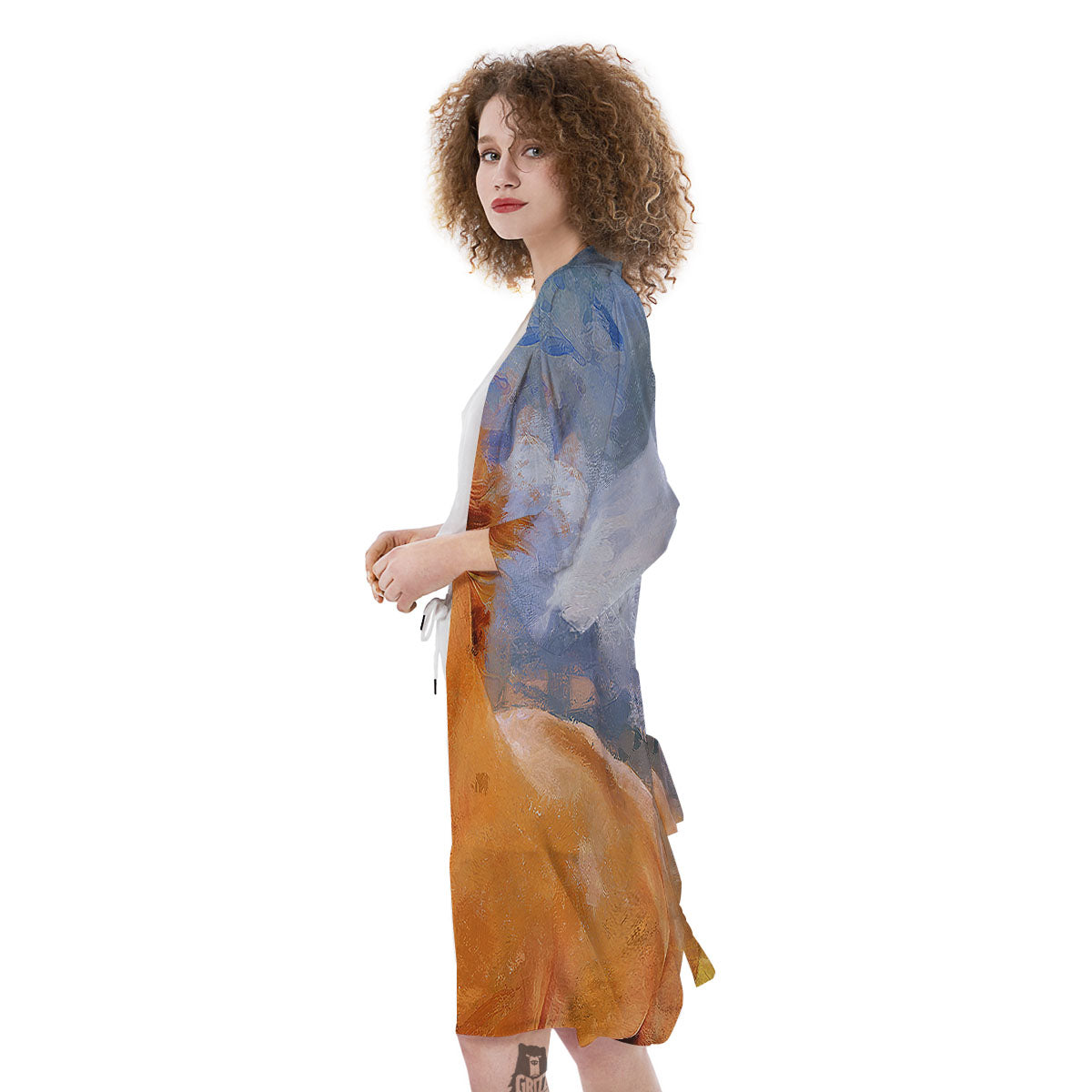 Painting Running Horses Print Kimono-grizzshop