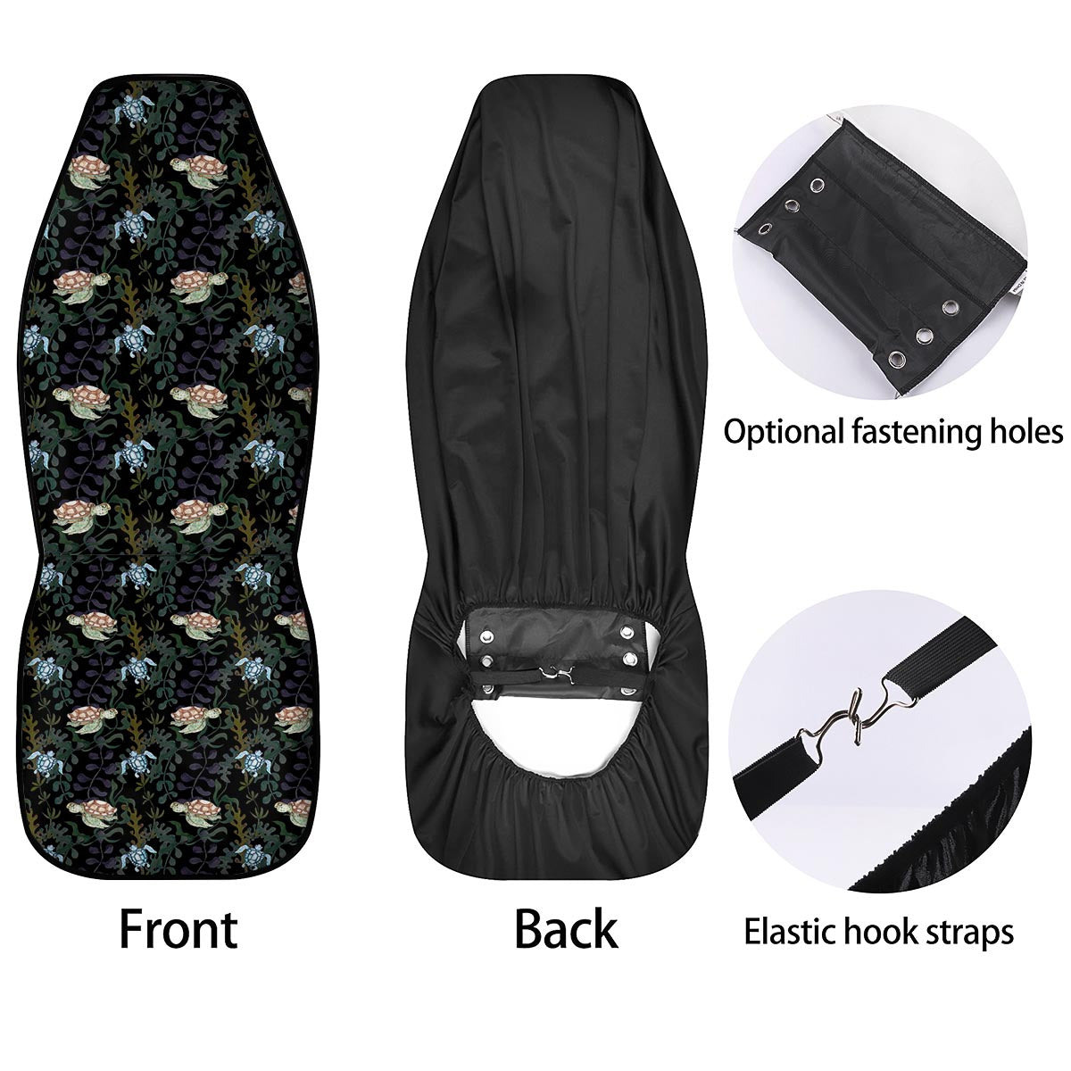 Painting Sea Turtle Print Pattern Car Seat Covers-grizzshop