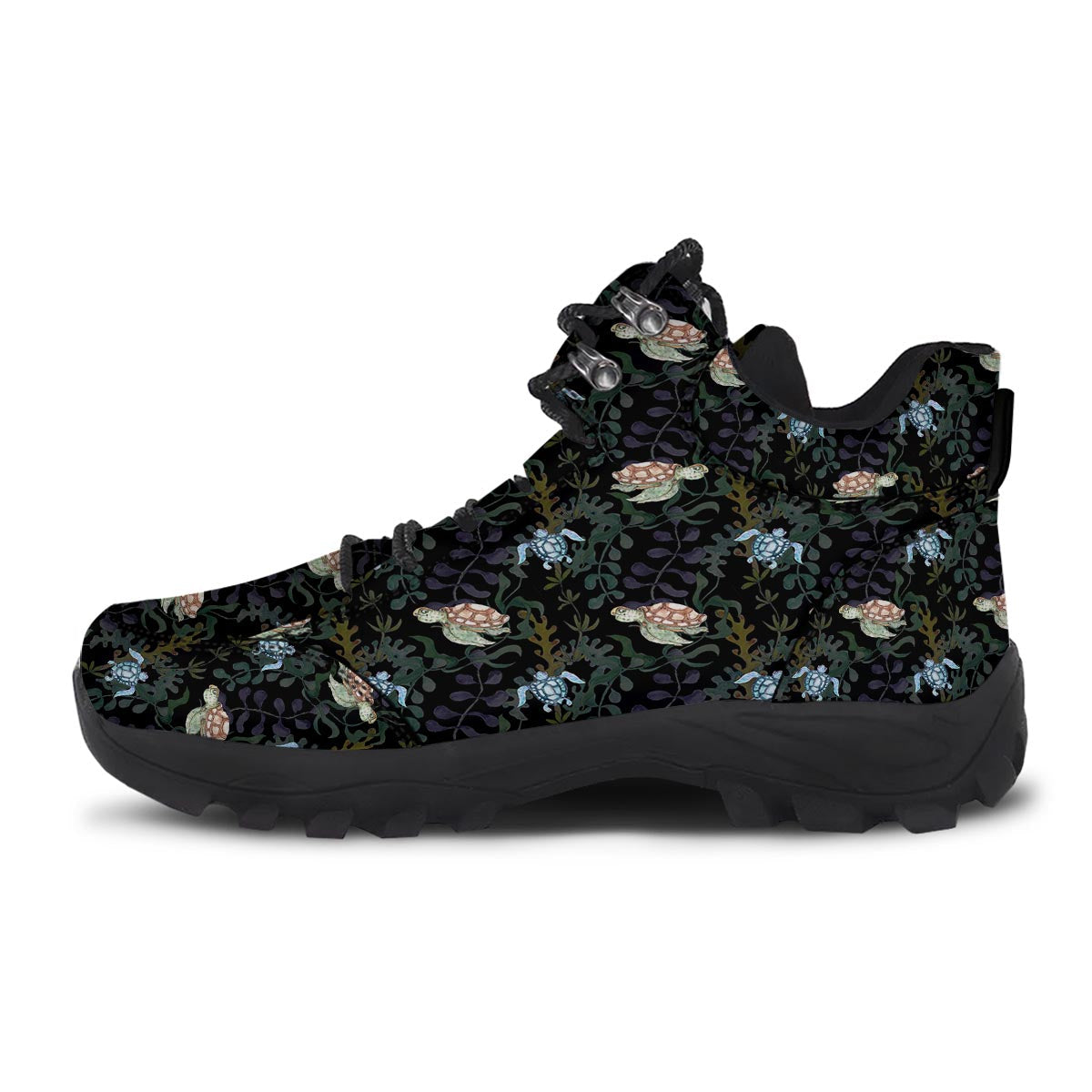 Painting Sea Turtle Print Pattern Hiking Shoes-grizzshop