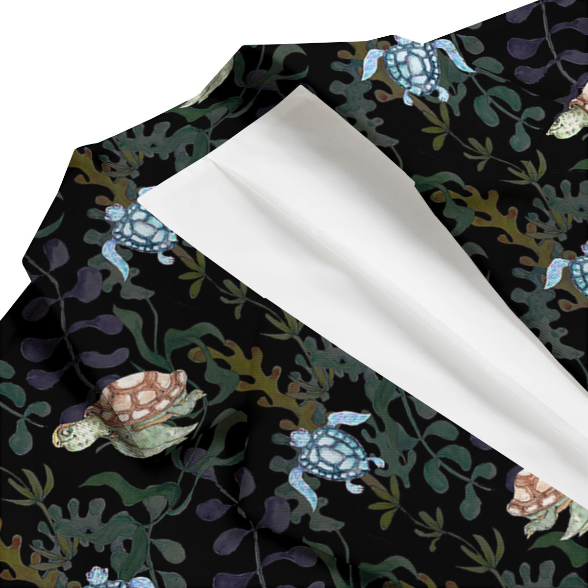 Painting Sea Turtle Print Pattern Men's Blazer-grizzshop