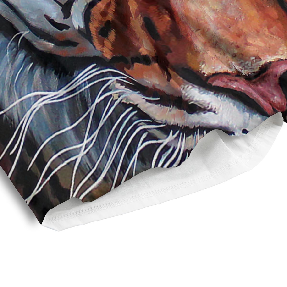 Painting Tiger Print Men's Athletic Shorts