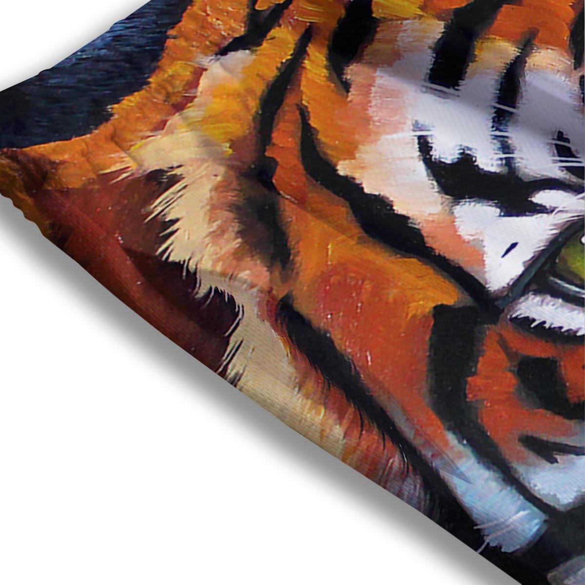 Painting Tiger Print Mesh Shorts