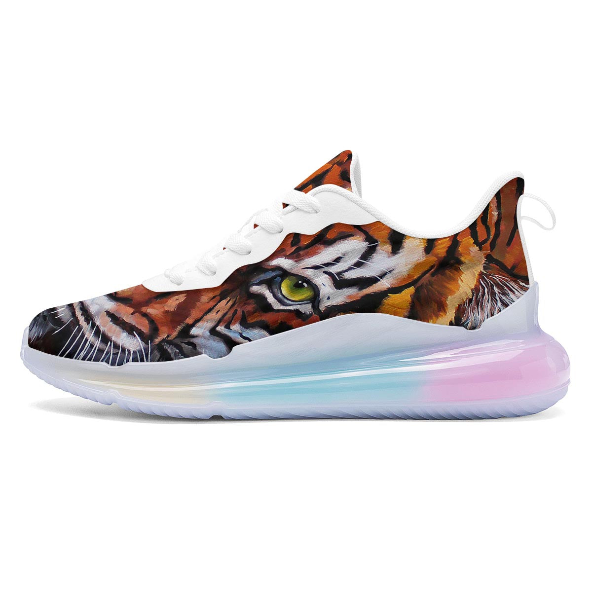 Painting Tiger Print Running Sneakers-grizzshop