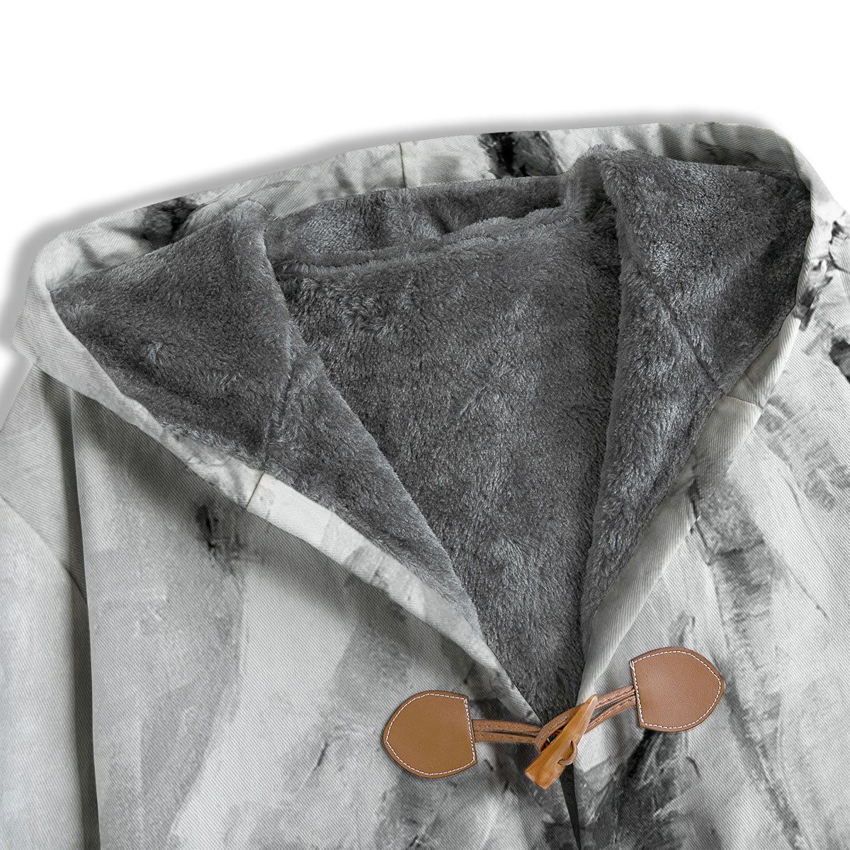 Painting White Horse Print Men's Windbreaker Jacket-grizzshop