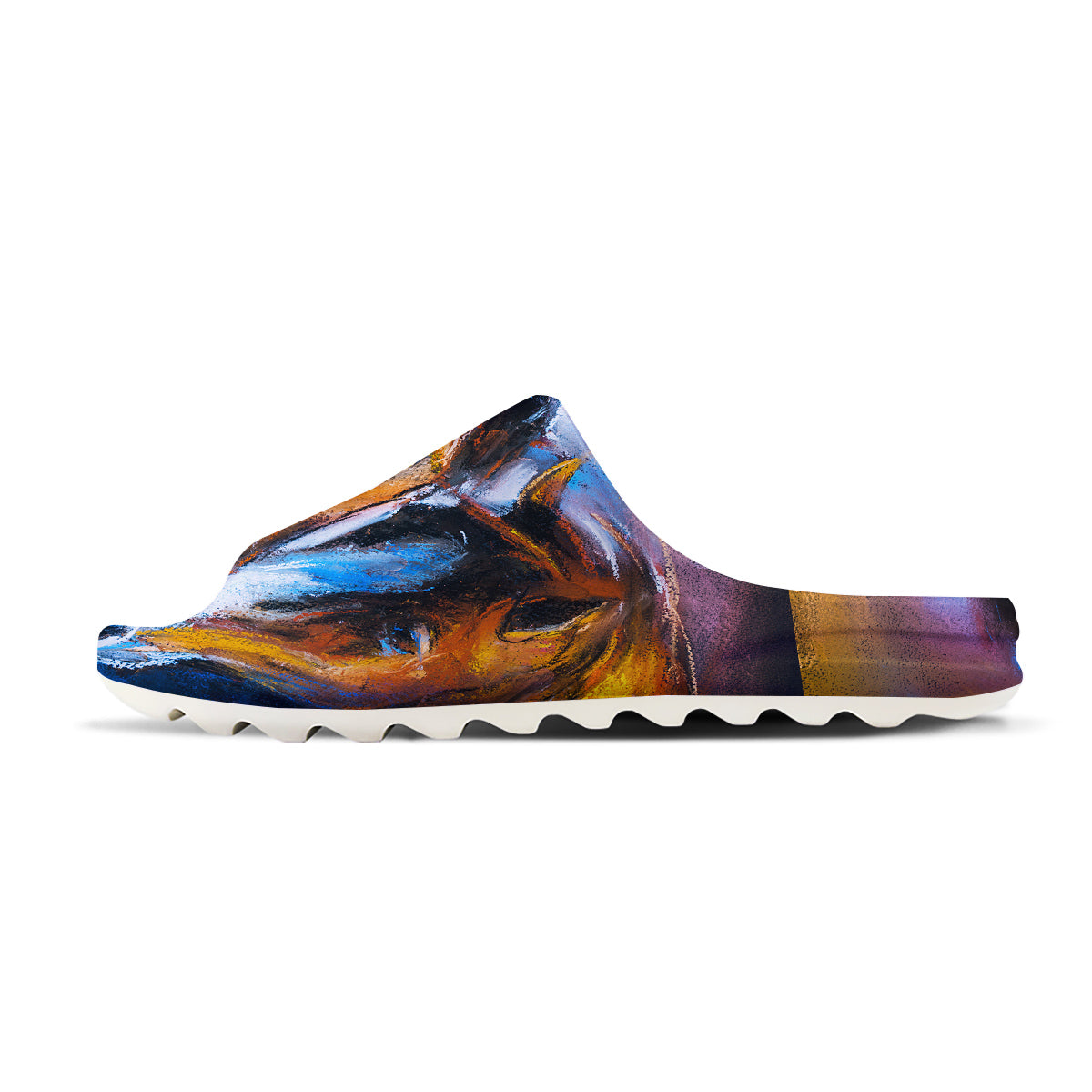 Painting Couple Horses Print Sandals-grizzshop