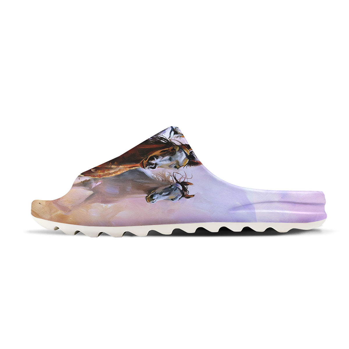 Painting Horse Vintage Print Sandals-grizzshop