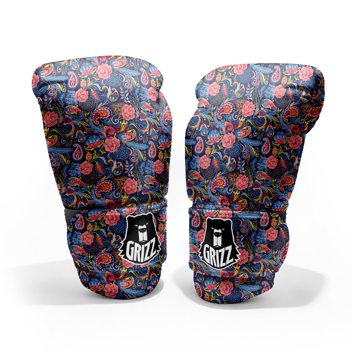 Paisley Art Print Pattern Pro Boxing Glove