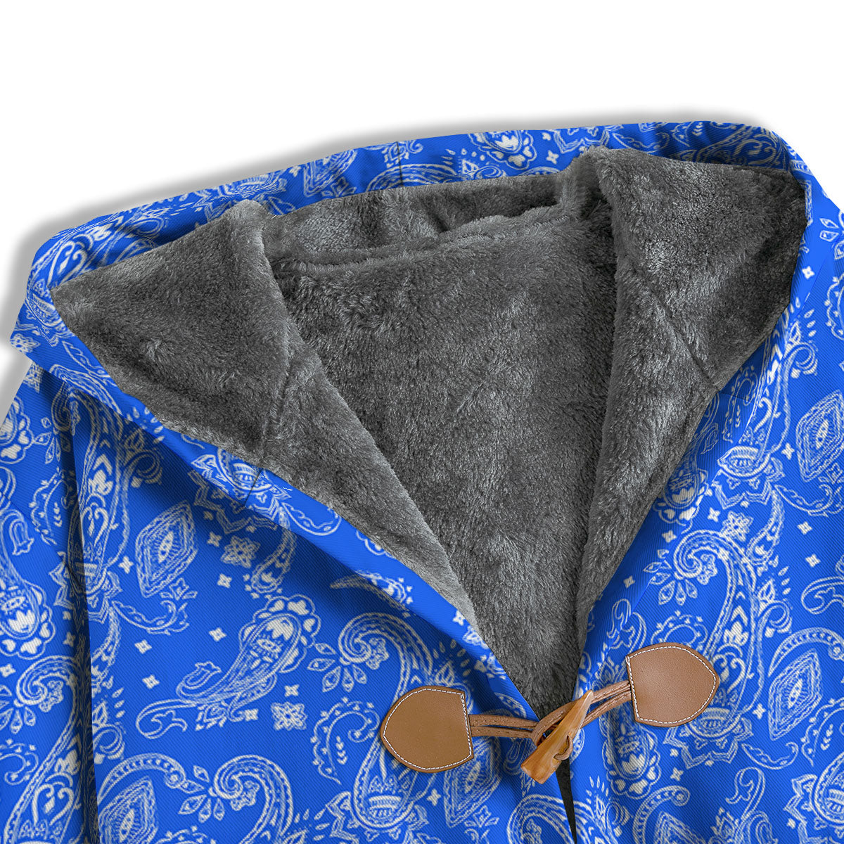 Paisley Blue Bohemian Print Pattern Men's Windbreaker Jacket-grizzshop