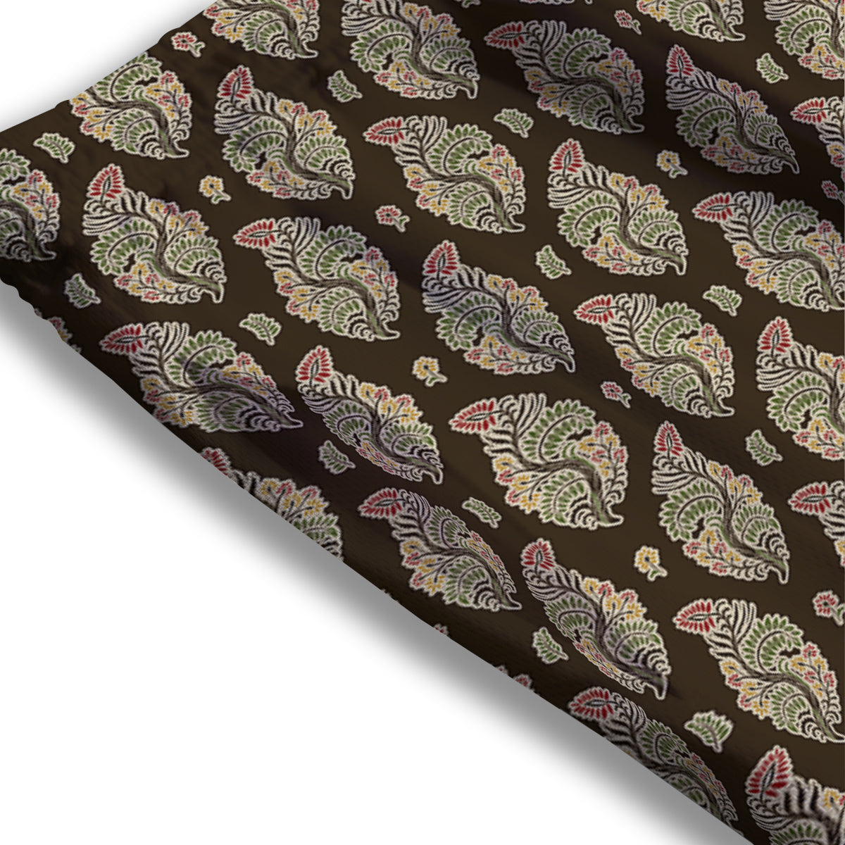 Paisley Bohemian Dark Print Pattern Mesh Shorts