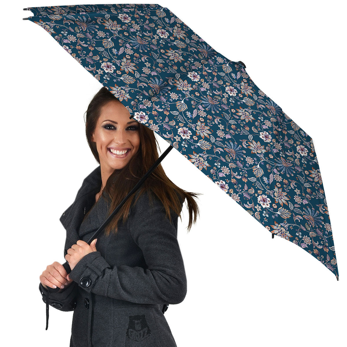 Paisley Bohemian Print Pattern Umbrella-grizzshop