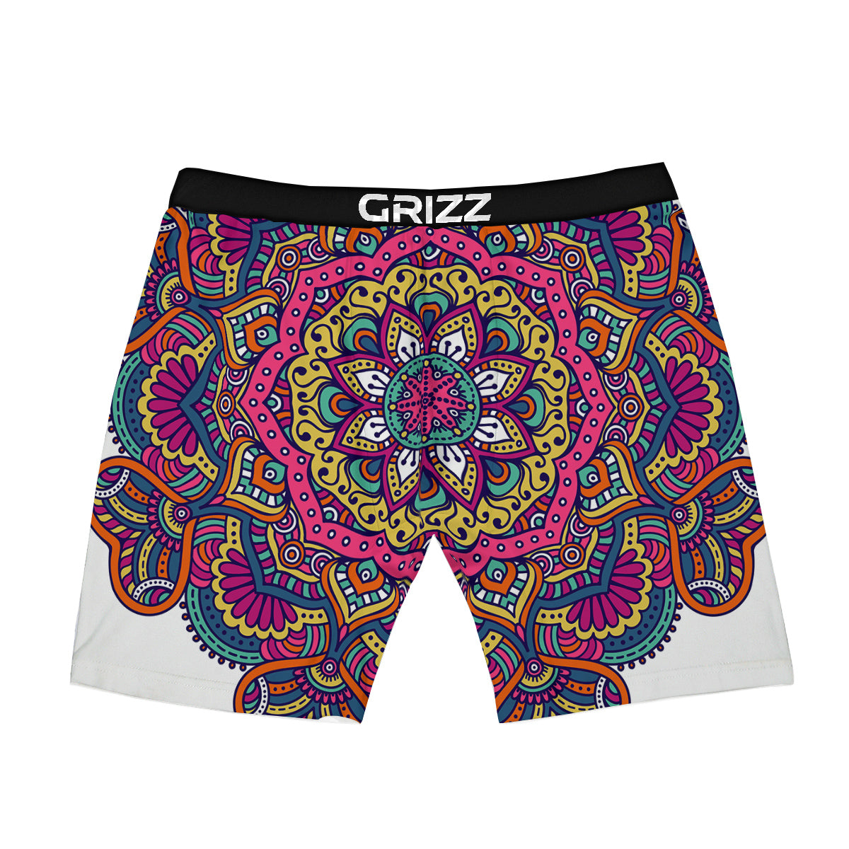 Paisley Boho Colorful Print Boxer Briefs-grizzshop