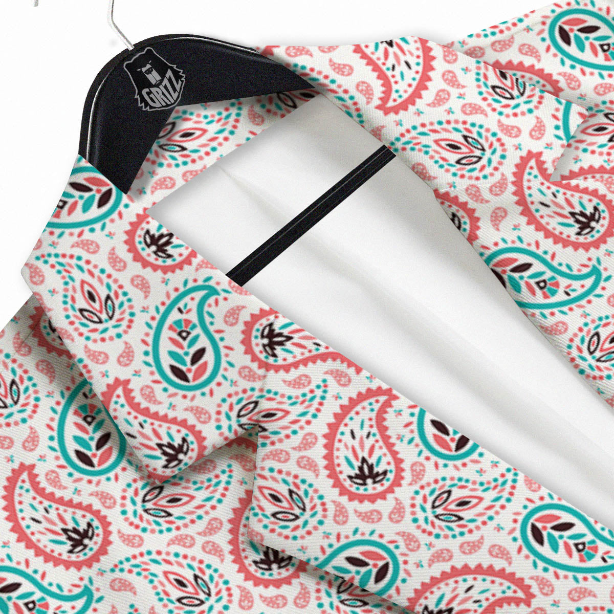 Paisley Boho Colorful Print Pattern Men's Sport Coat-grizzshop