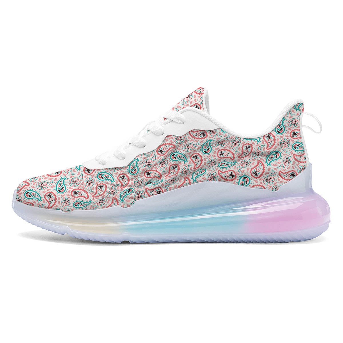 Paisley Boho Colorful Print Pattern Running Sneakers-grizzshop