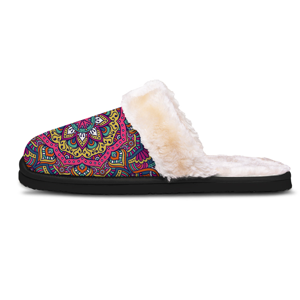 Paisley Boho Colorful Print Slippers-grizzshop