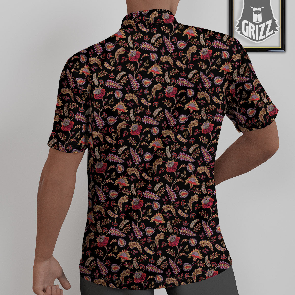 Paisley Boho Print Pattern Untucked Shirts-grizzshop