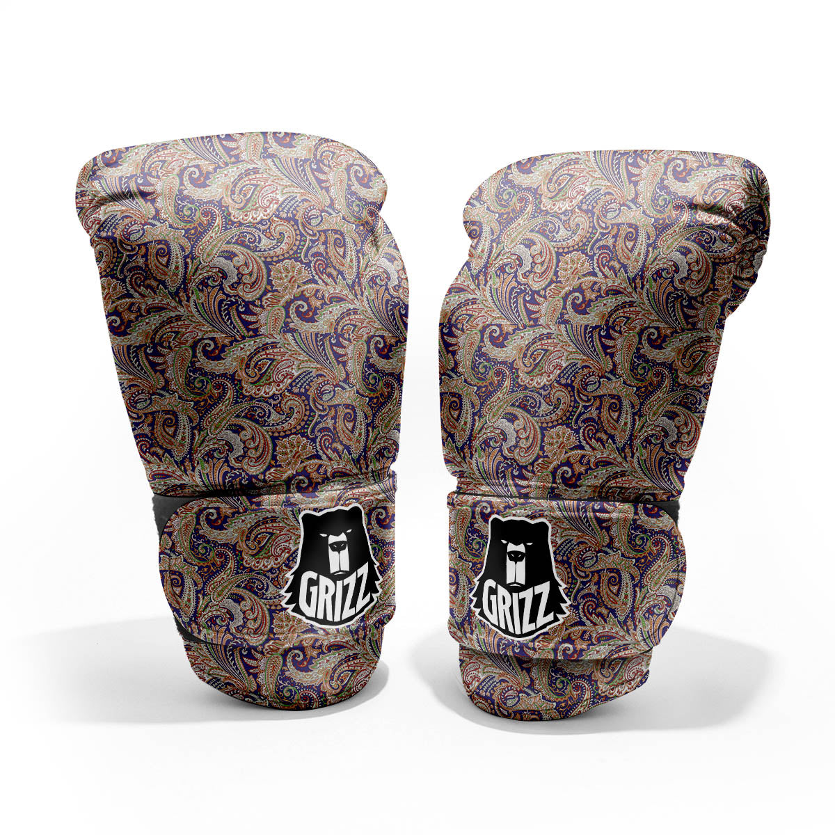 Paisley Indian Colorful Print Pattern Pro Boxing Glove