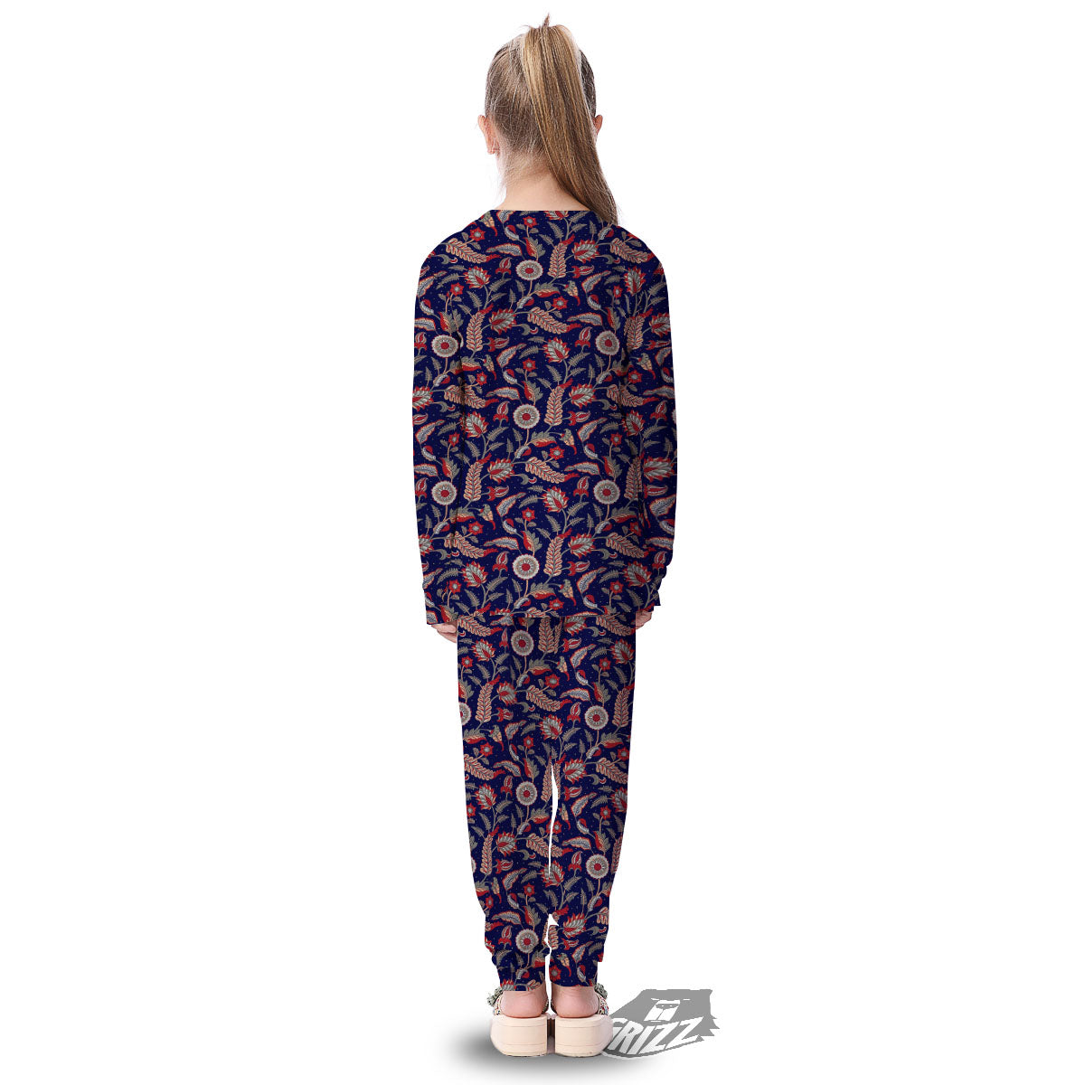 Paisley Indian Print Pattern Kid's Pajamas-grizzshop