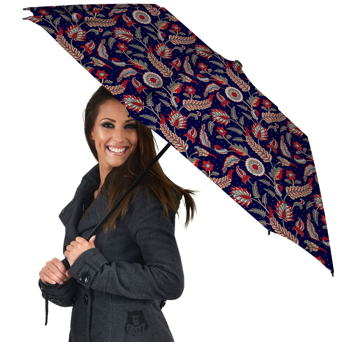 Paisley Indian Print Pattern Umbrella-grizzshop