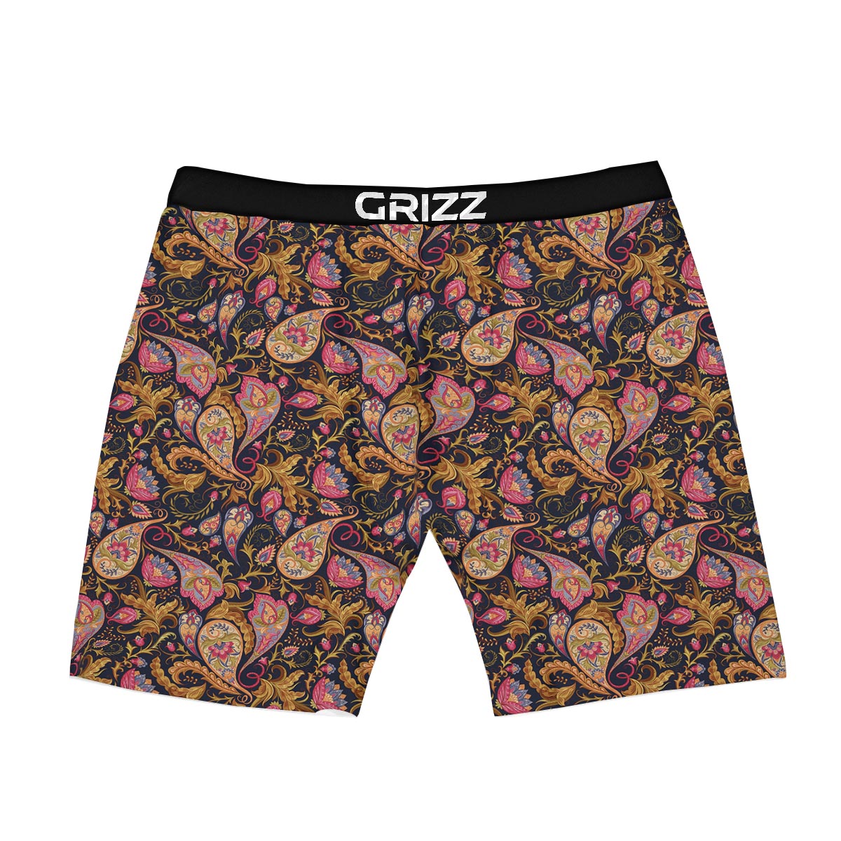 Paisley Indian Retro Print Pattern Boxer Briefs-grizzshop